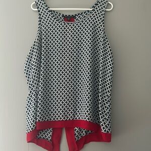 Zac&Reachel women’s navy/red/white  sleeveless top